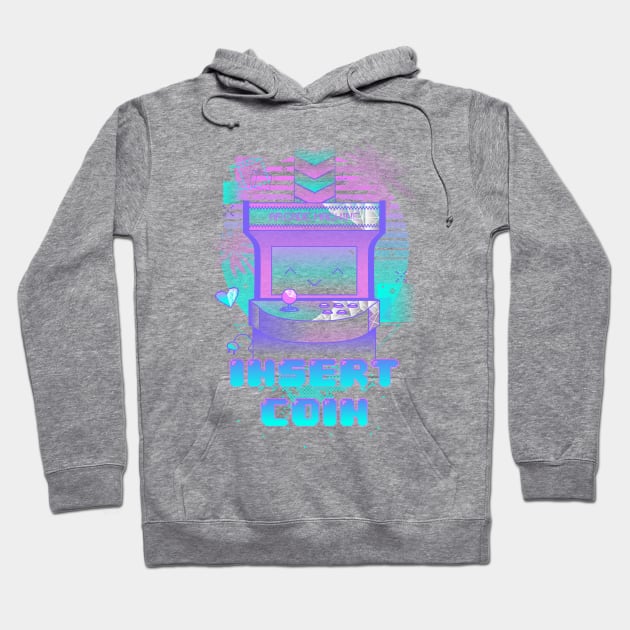 Vaporwave Arcade Machine Hoodie by Donnie